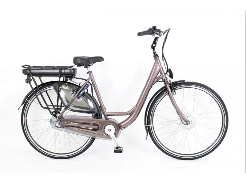 hout Regenjas klep Elektrische fiets 28inch - Altec Sapphire N3 Terra Bruin 250Wh -  MargeWebshop