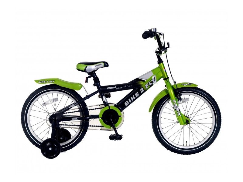 Jongensfiets 18 inch - Bike2Fly groen