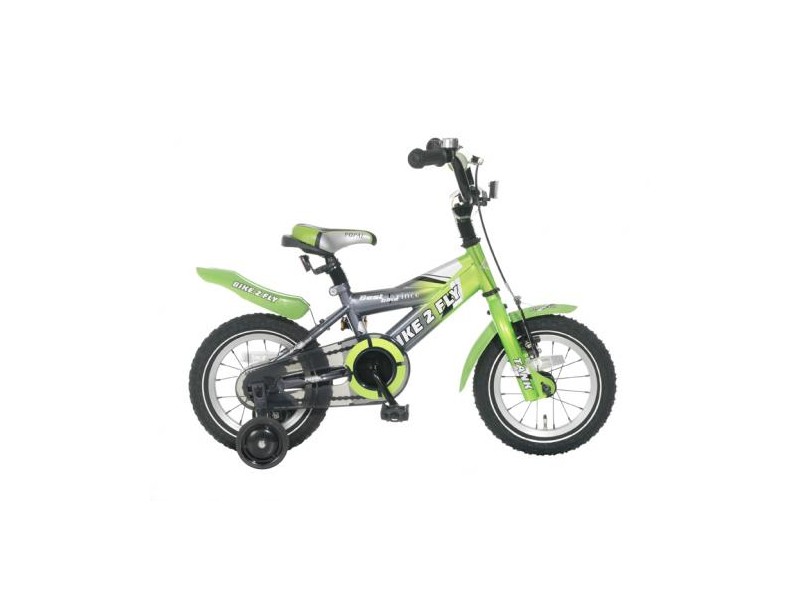 Kinderfiets 12 inch - Bike 2 Fly Groen