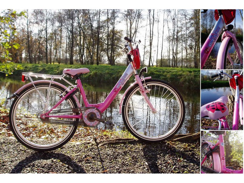 Meisjesfiets 26 inch - Bike Fun girls fun fuchsia/roze