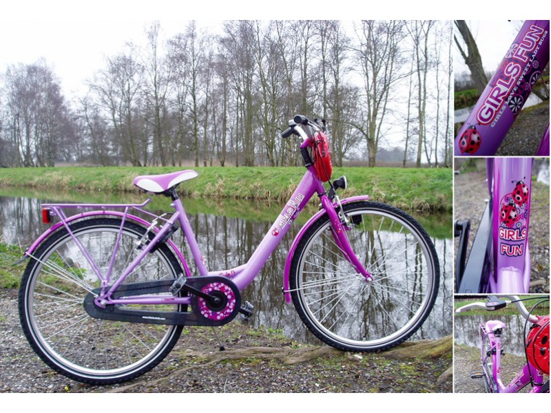Afleiding Medisch wangedrag Mantsjoerije Meisjesfiets 26 inch - Bike Fun girls fun lila/paars - MargeWebshop