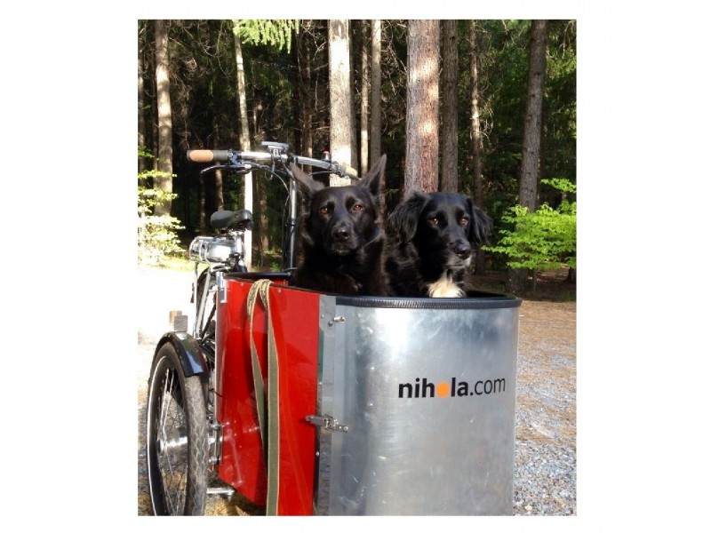 2. Elektrische Bakfiets - Nihola Dog V-brake e-bike
