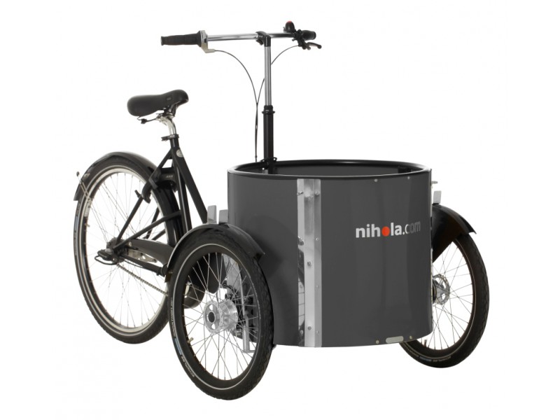 1. Elektrische Bakfiets - Nihola Low V-brake e-bike