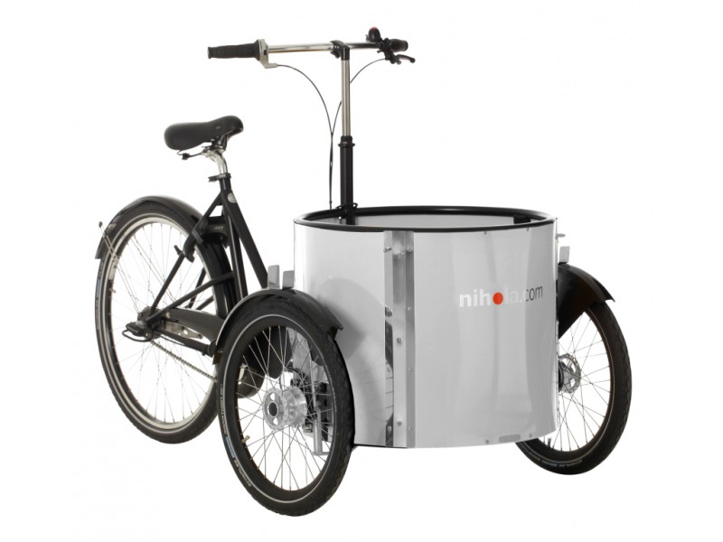 11. Elektrische Bakfiets - Nihola Low V-brake e-bike