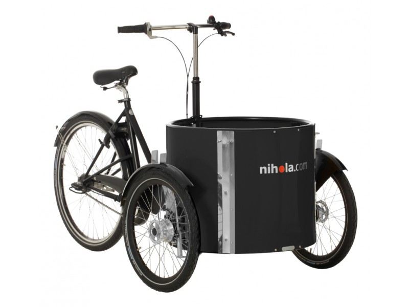 8. Elektrische Bakfiets - Nihola Low V-brake e-bike
