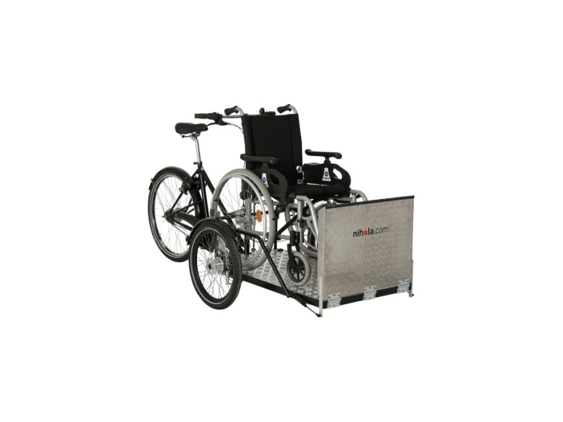 1. Elektrische Bakfiets - Nihola Flex V-brake e-bike