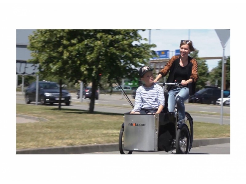 13. Elektrische Bakfiets - Nihola Rehab V-brake e-bike