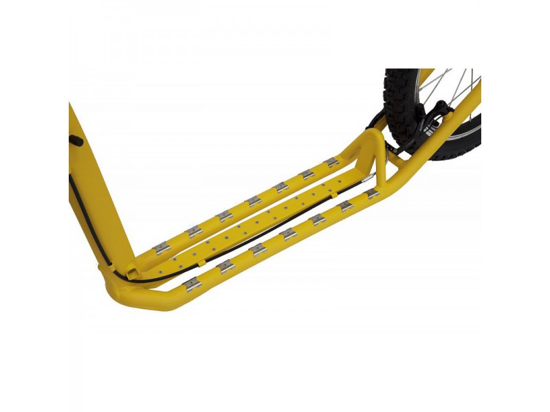 7. Kostka Footbike - Mushing geel